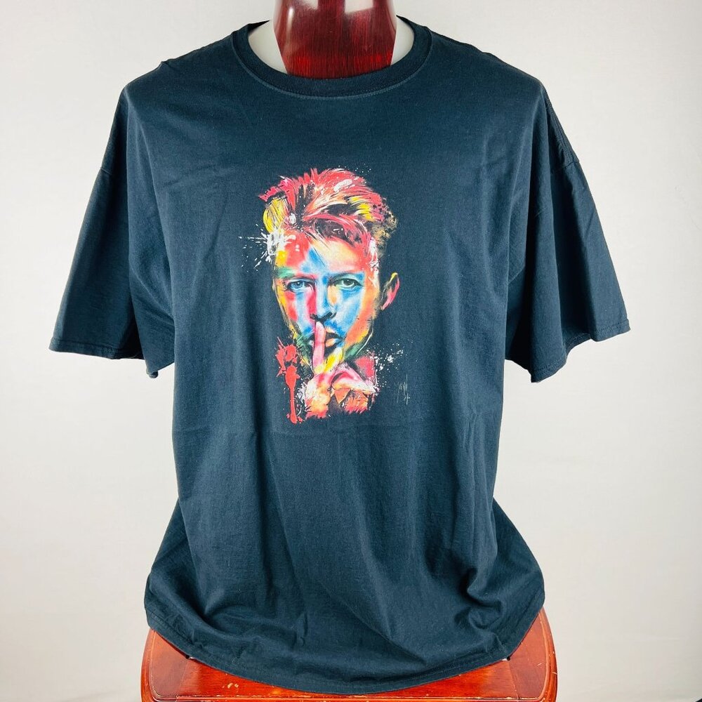 David Bowie Portrait Watercolor 3XL T-Shirt Shirt